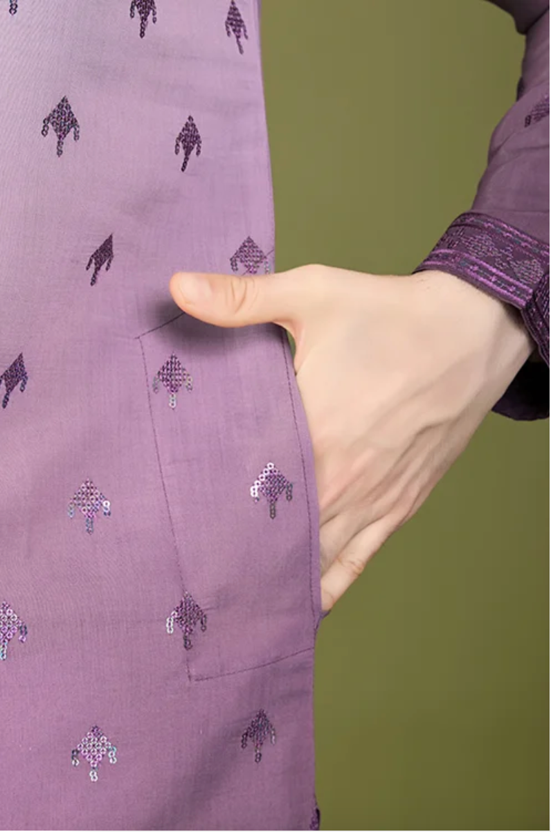 Matrut | Ember Purple Kurta Set