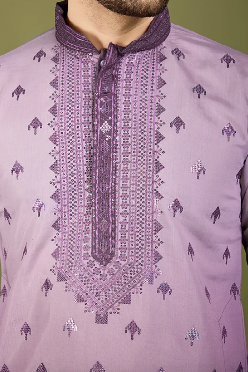 Matrut | Ember Purple Kurta Set