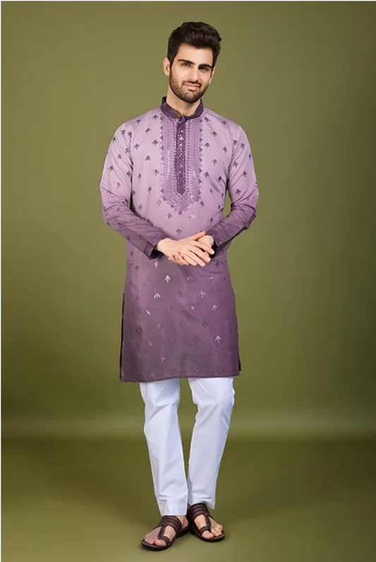 Matrut | Ember Purple Kurta Set