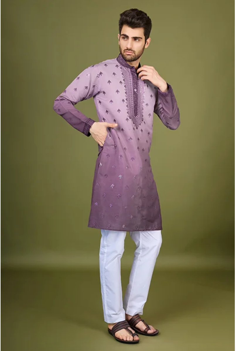 Matrut | Ember Purple Kurta Set