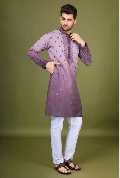 Matrut | Ember Purple Kurta Set