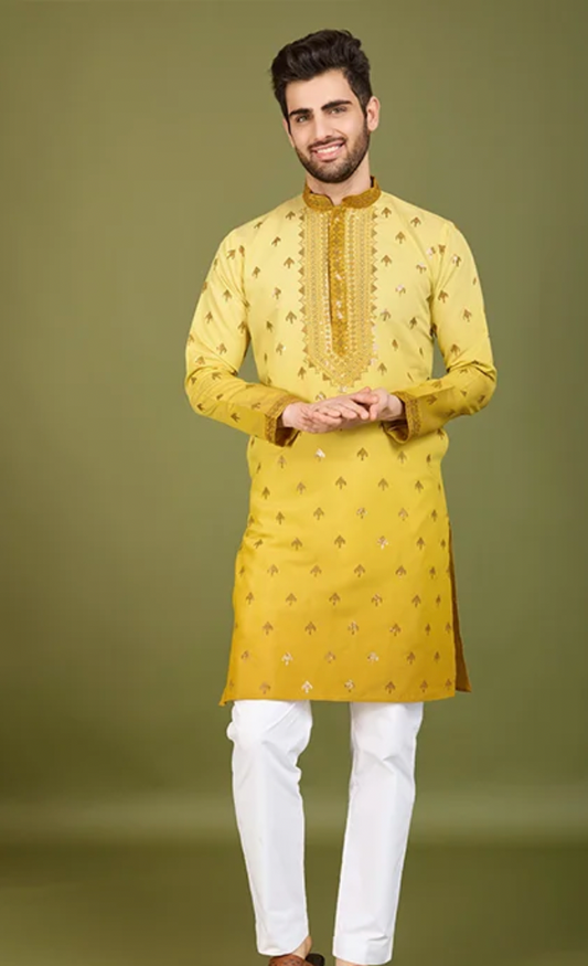 Matrut | Ember Yellow Kurta Set