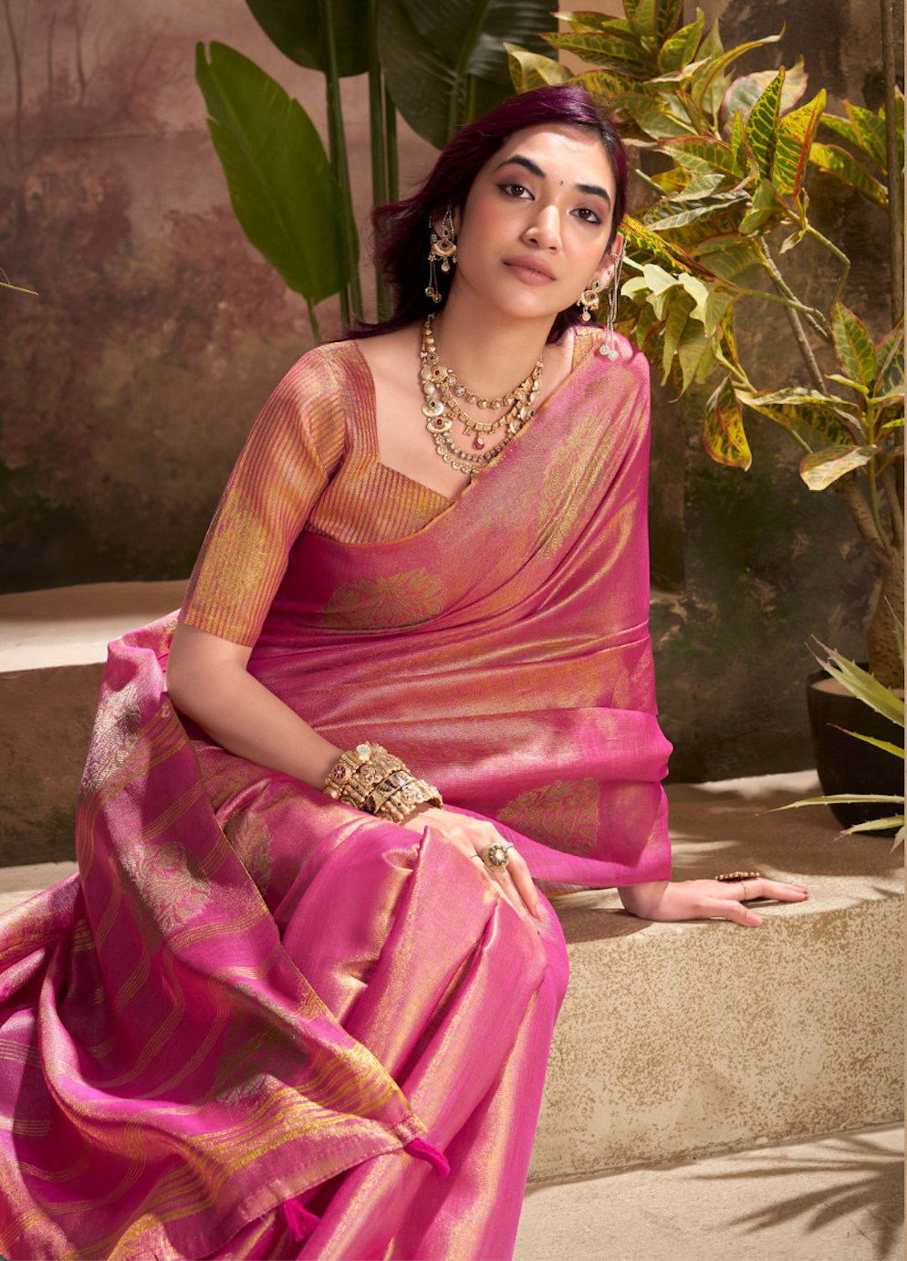 Matrut | Kiri Blush Pink Saree