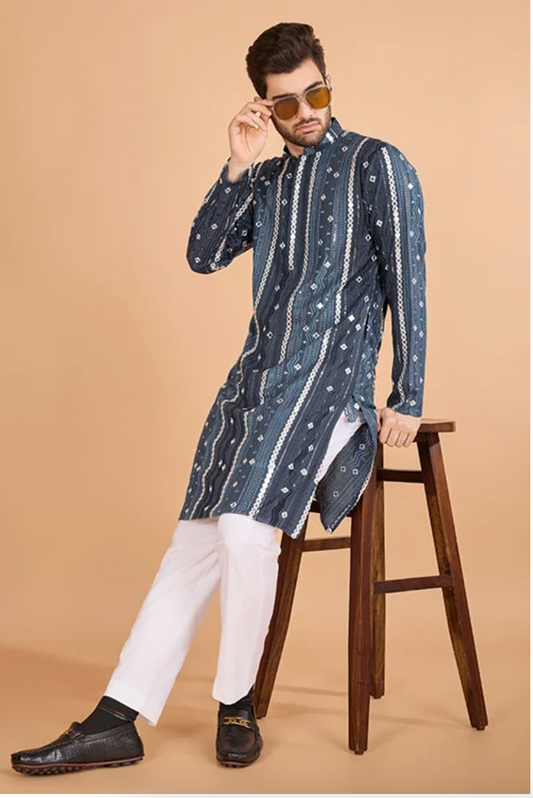Matrut | Horizon Hues Blue Kurta Set