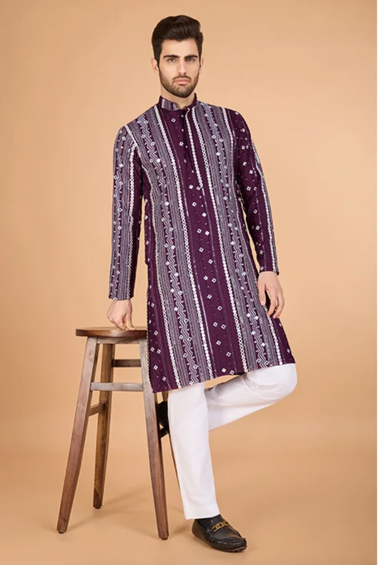Matrut | Horizon Hues Purple Kurta Set