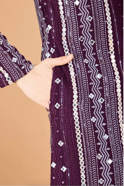 Matrut | Horizon Hues Purple Kurta Set