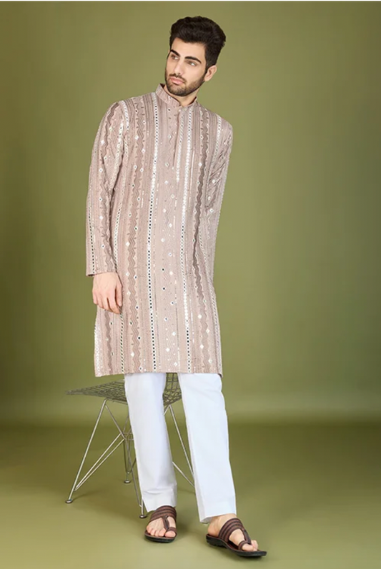 Matrut | Horizon Hues Ivory Kurta Set