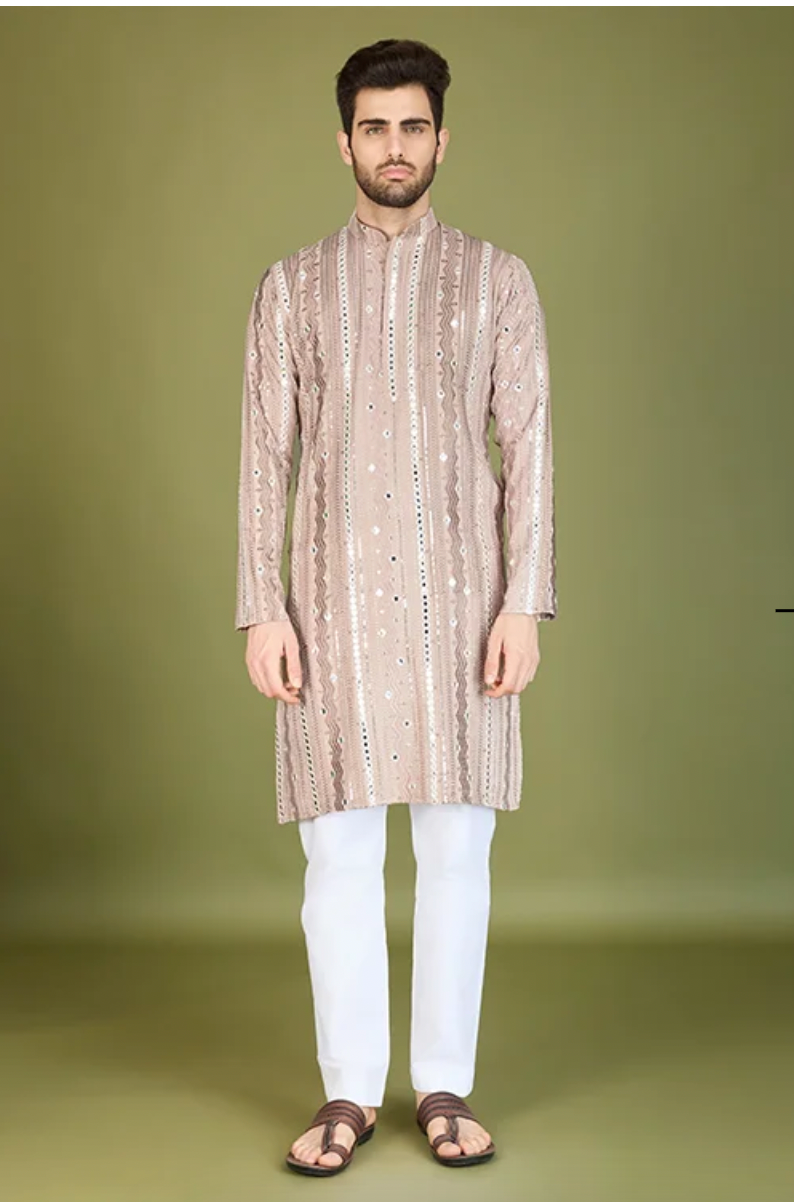Matrut | Horizon Hues Ivory Kurta Set