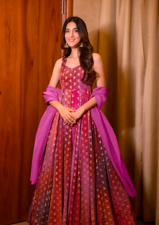 Matrut | Shayara Rusty Purple Gown