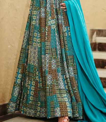 Matrut | Roshni Blue Gown