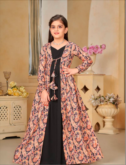 Matrut | Jenny Black Indo-western Dress