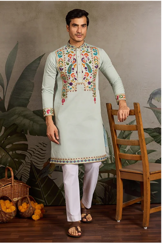 Matrut | Jhankaar Pista Green Kurta Set