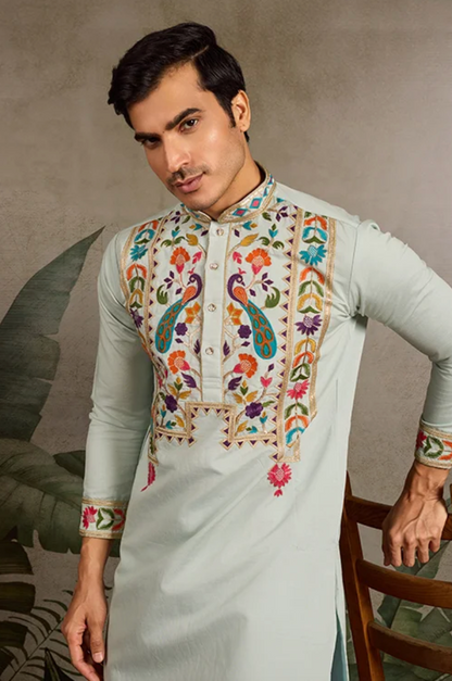 Matrut | Jhankaar Pista Green Kurta Set
