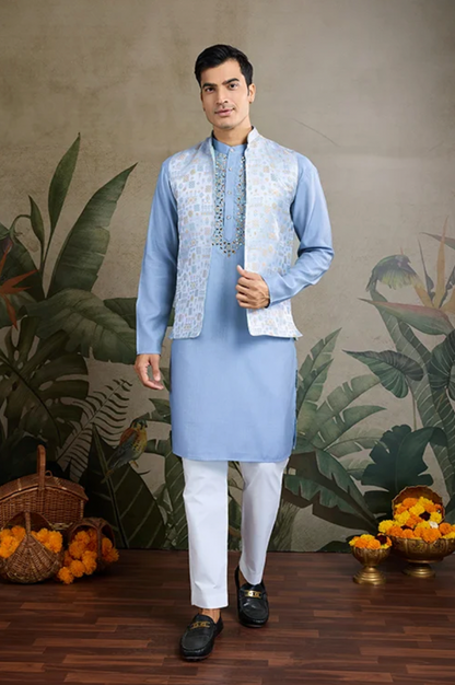 Matrut | Shaan Light Blue Kurta Set