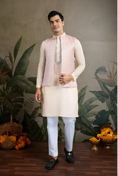 Matrut | Shaan Beige Kurta Set