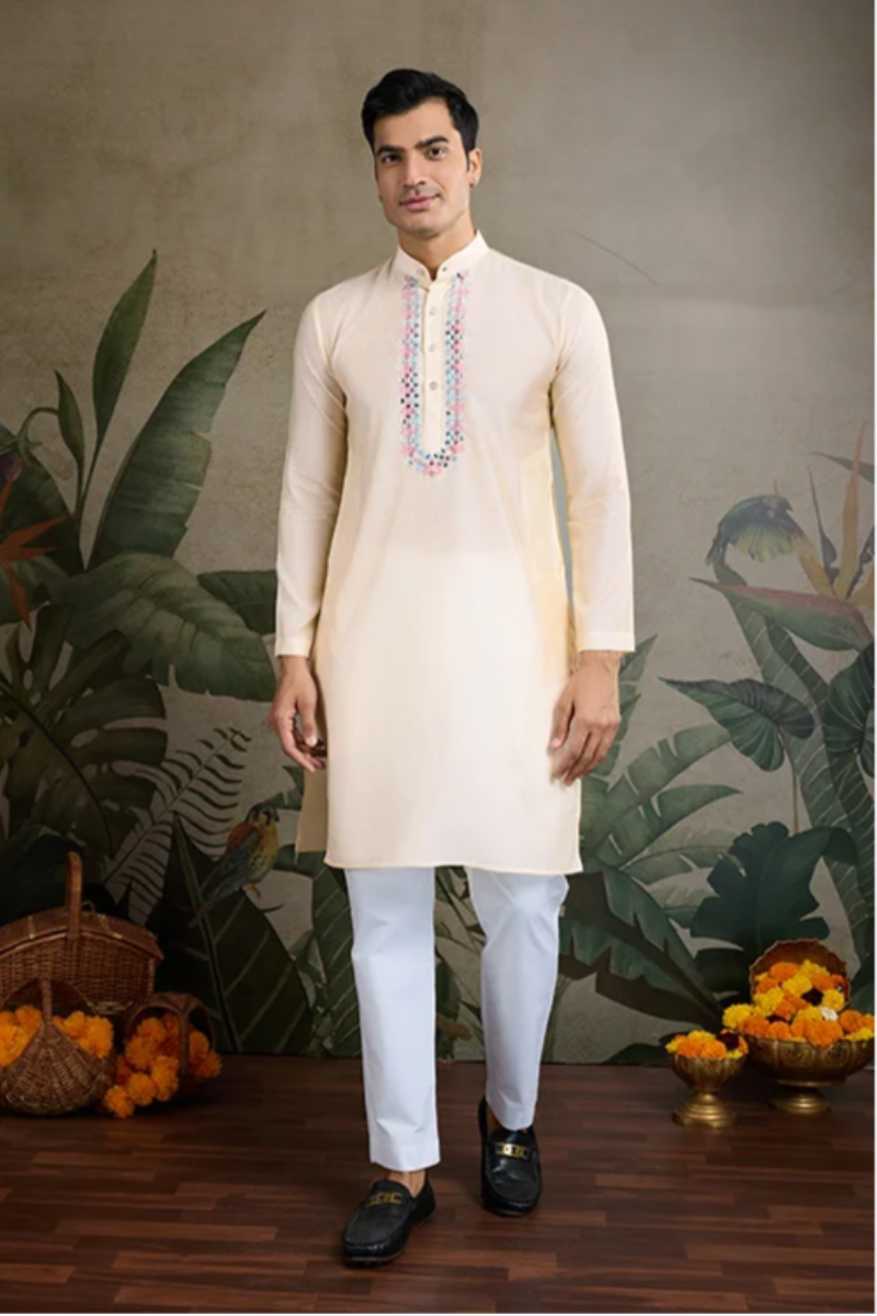 Matrut | Shaan Beige Kurta Set