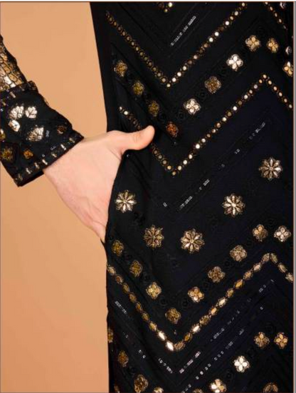 Matrut | Rudra Black Kurta Set