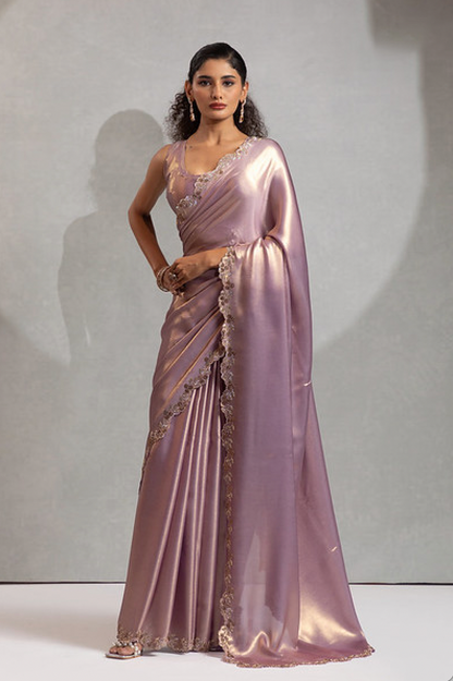 Matrut | Glow Purple Saree