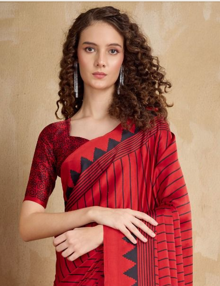Matrut | Chakra Red Saree