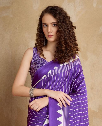 Matrut | Chakra Purple Saree