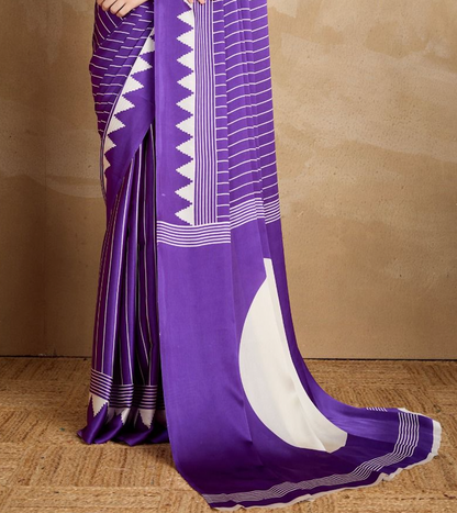 Matrut | Chakra Purple Saree