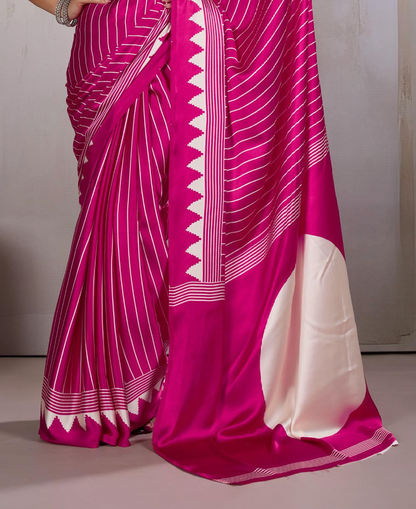 Matrut | Chakra Hot Pink Saree