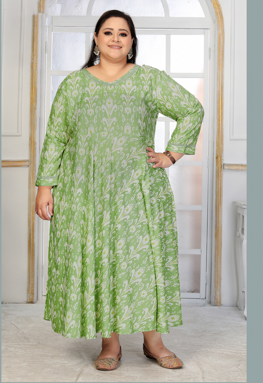 Matrut | Cheer Pista Green Long Dress