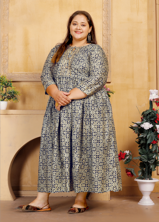 Matrut | Lush Blue Long Dress