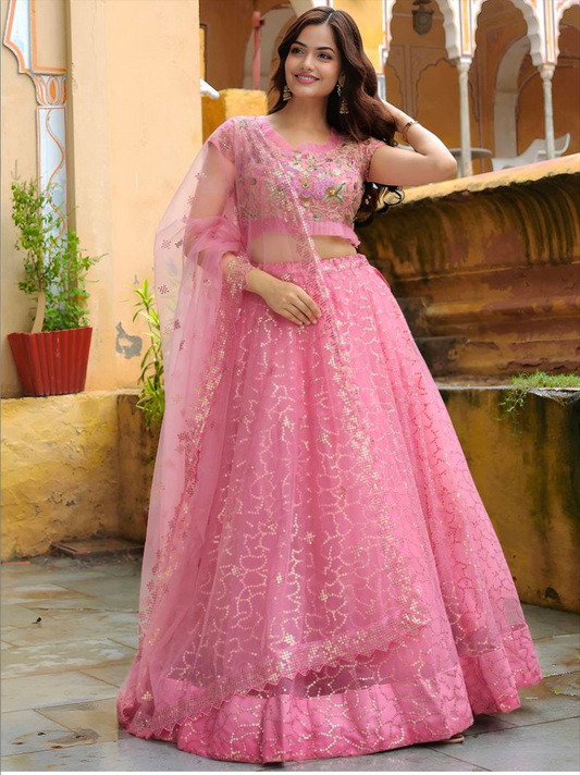 Matrut | Sush Baby Pink Lehenga