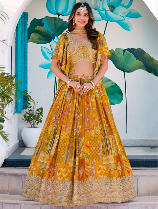 Matrut | Queen Yellow Lehenga