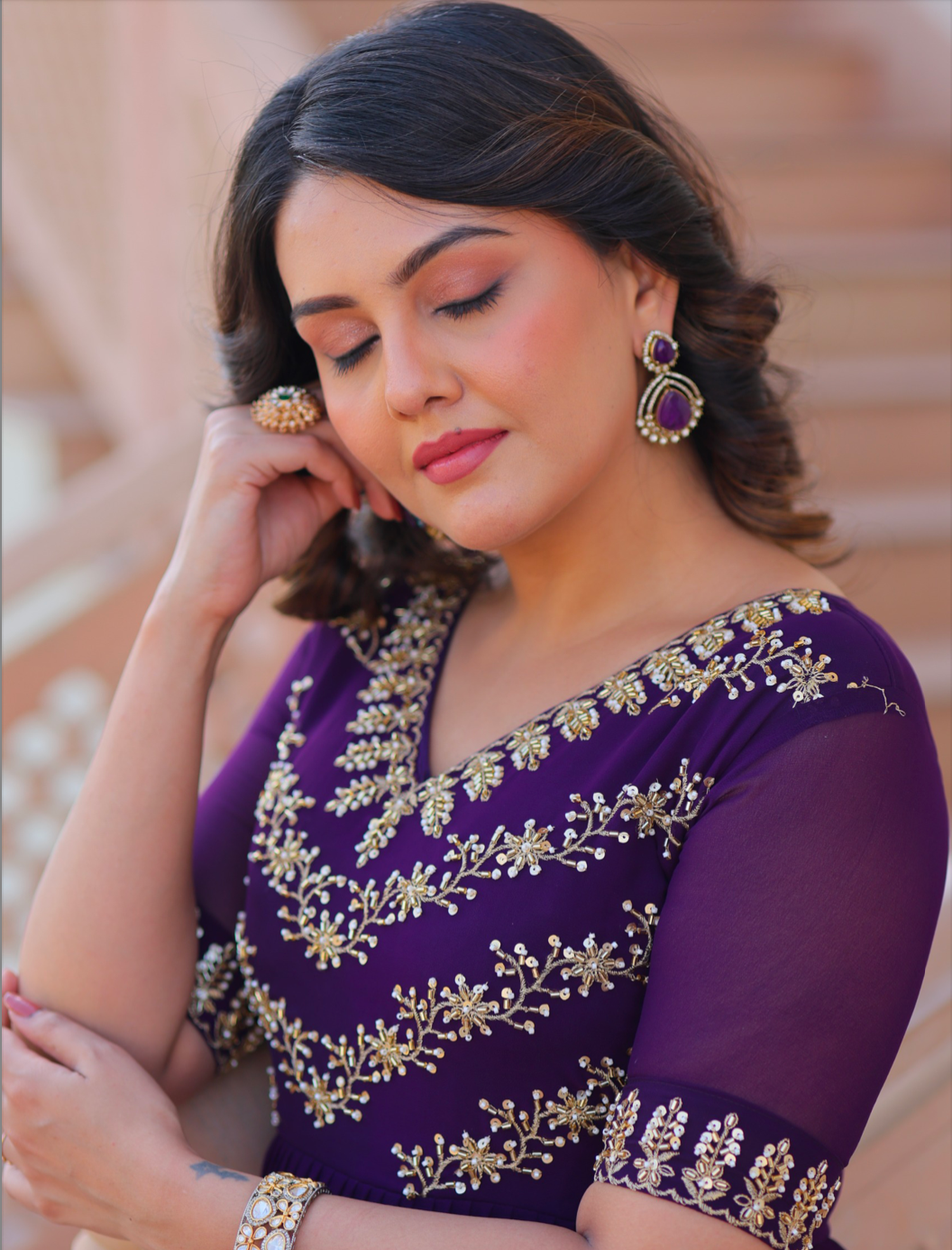 Matrut | Mausam Purple Gown