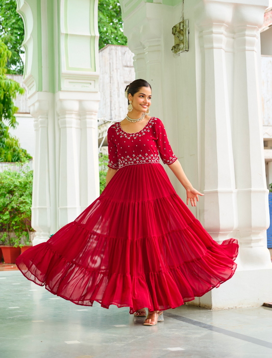 Matrut | Mausam Red Gown