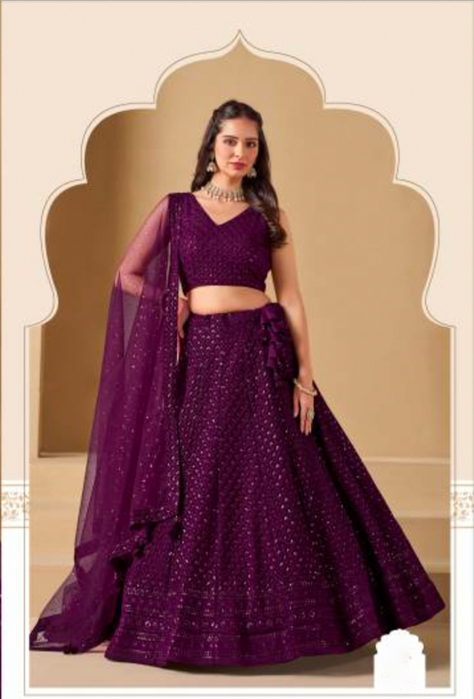 Matrut | Florance Wine Lehenga