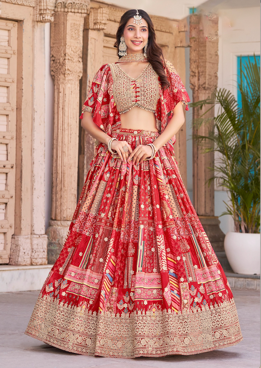 Matrut | Queen Red Lehenga