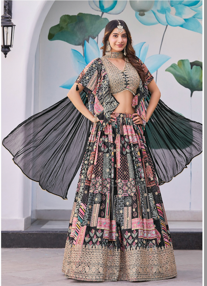 Matrut | Queen Black Lehenga