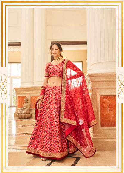 Matrut | Cultural Red Lehenga