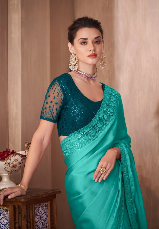 Matrut | Shama Firozi Saree