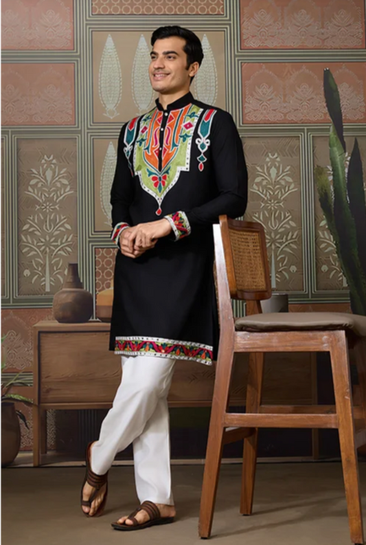 Matrut | Navami Black Kurta Set
