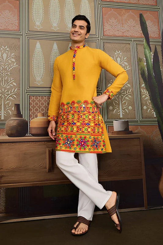 Matrut | Raas Yellow Kurta Set