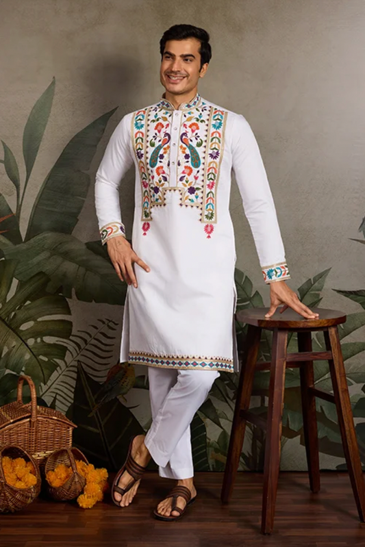 Matrut | Jhankaar White Kurta Set