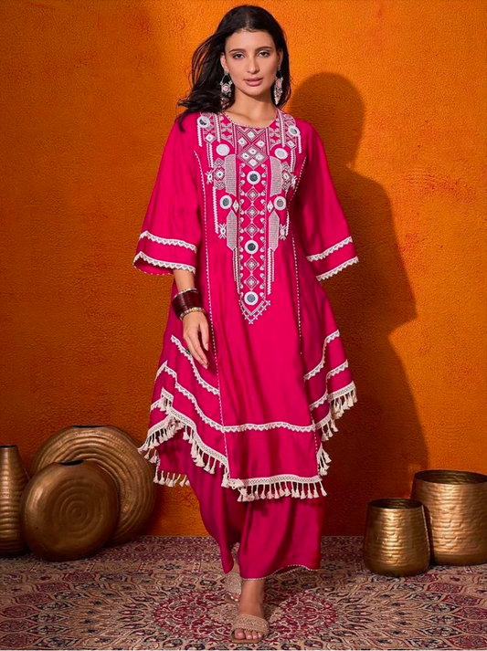 Matrut | Lukchup Pink Kurti Set