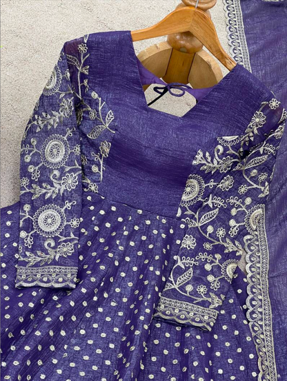 Matrut | Ruhi Purple Anarkali Suit