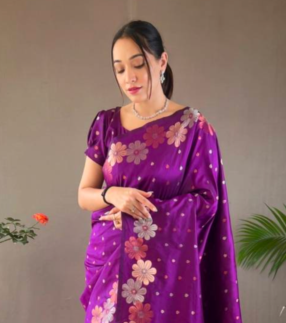 Matrut | Siya Purple Saree