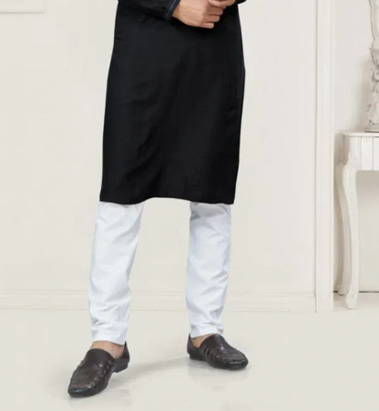 Matrut | Pure Weave Black Kurta Set