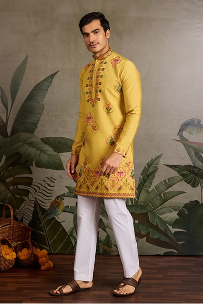 Matrut | Tradition Yellow Kurta Set
