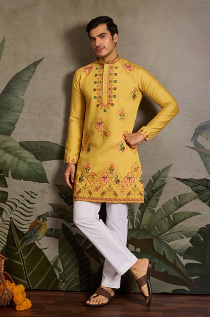 Matrut | Tradition Yellow Kurta Set