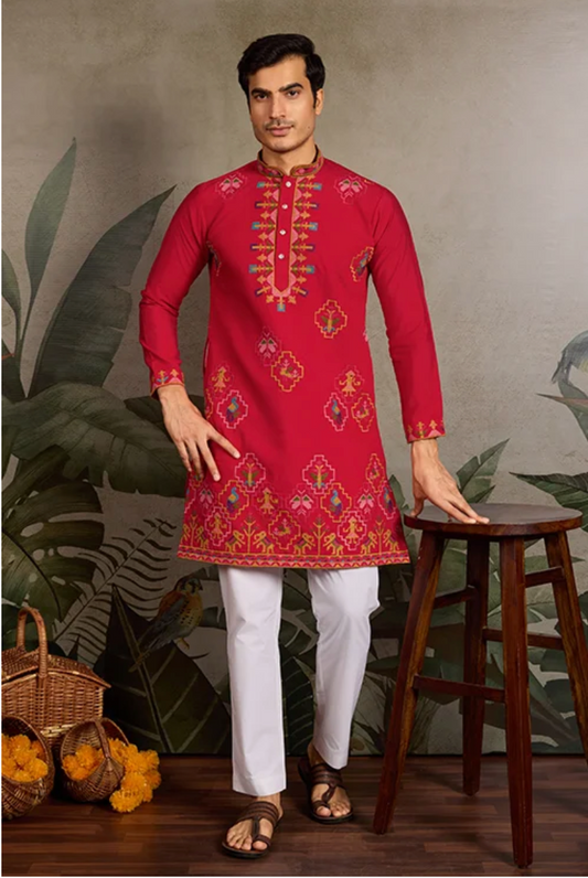 Matrut | Tradition Red Kurta Set