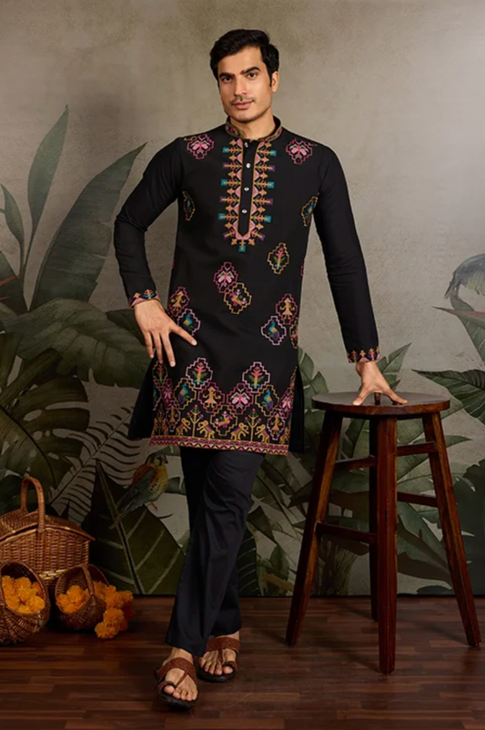 Matrut | Tradition Black Kurta Set