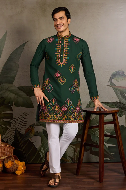 Matrut | Tradition Green Kurta Set