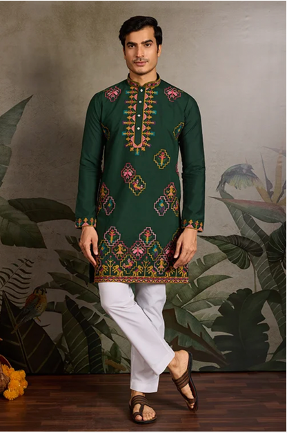 Matrut | Tradition Green Kurta Set